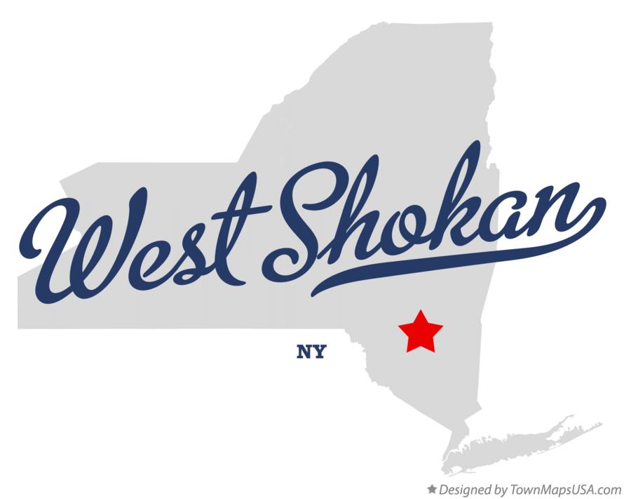 Map of West Shokan New York NY