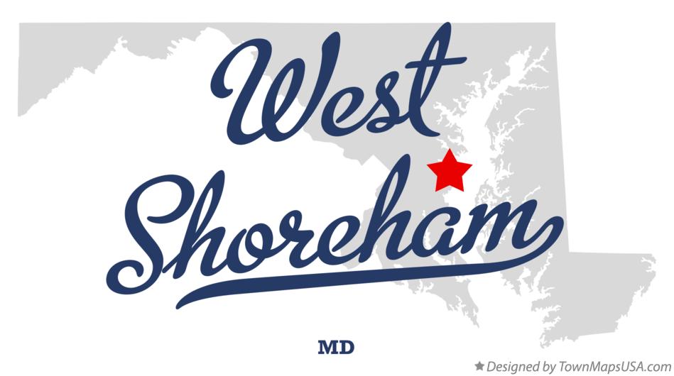 Map of West Shoreham Maryland MD