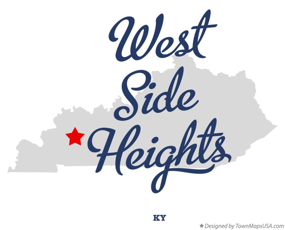Map of West Side Heights Kentucky KY