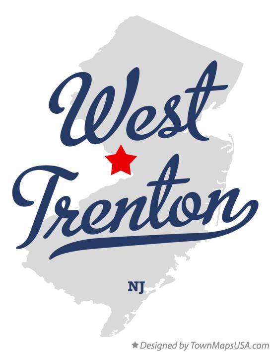 Map of West Trenton New Jersey NJ