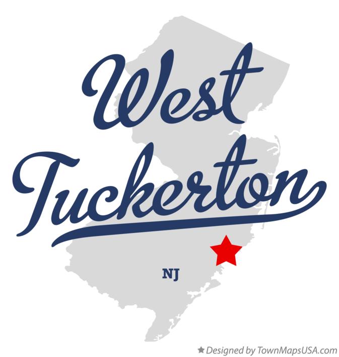 Map of West Tuckerton New Jersey NJ
