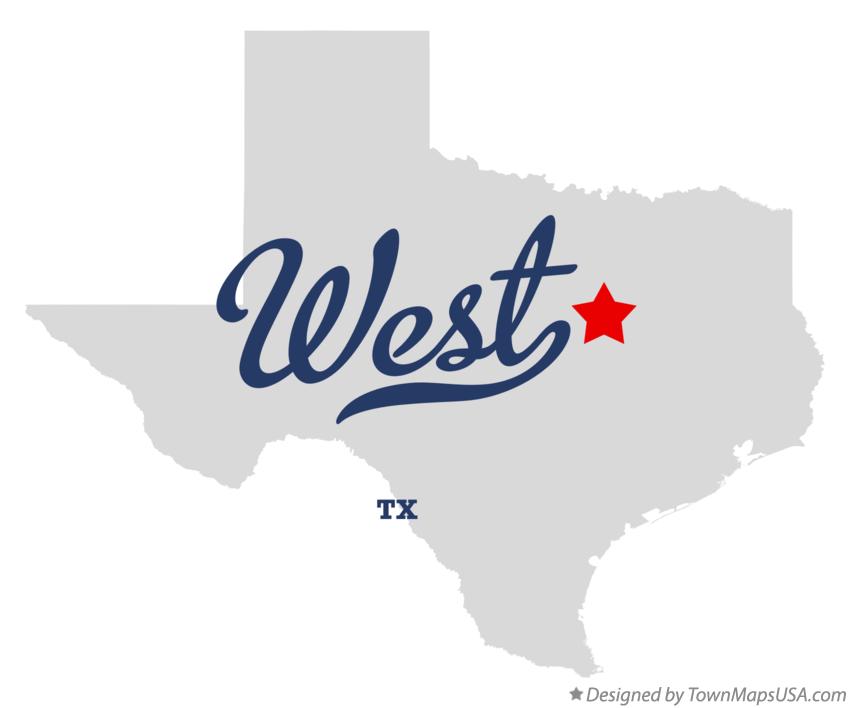 Map of West Texas TX