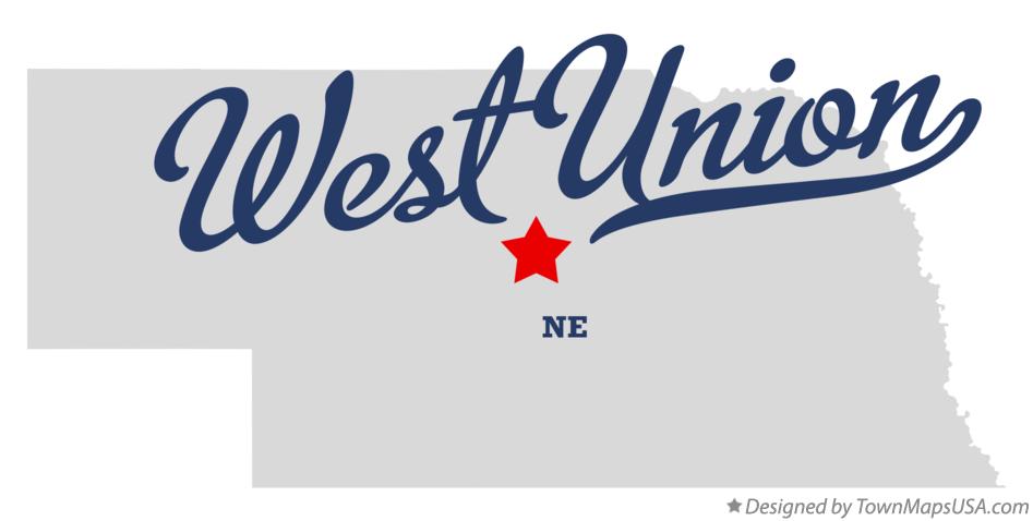 Map of West Union Nebraska NE