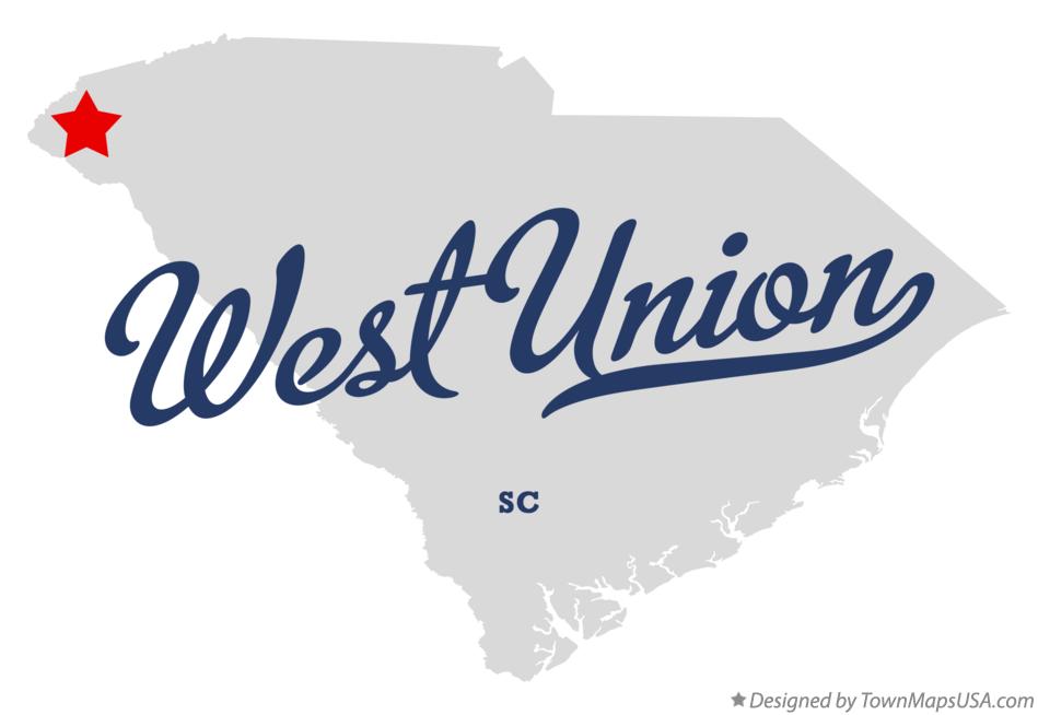 Map of West Union South Carolina SC