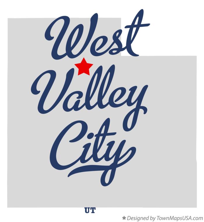 Map of West Valley City Utah UT