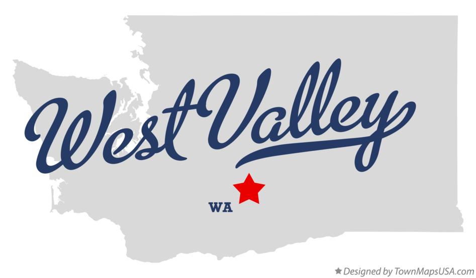 Map of West Valley Washington WA