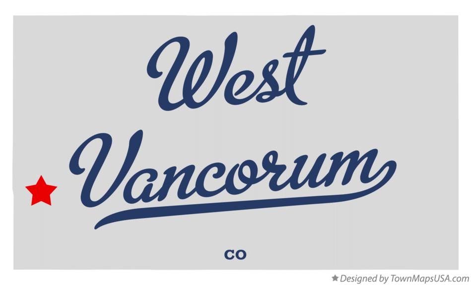 Map of West Vancorum Colorado CO