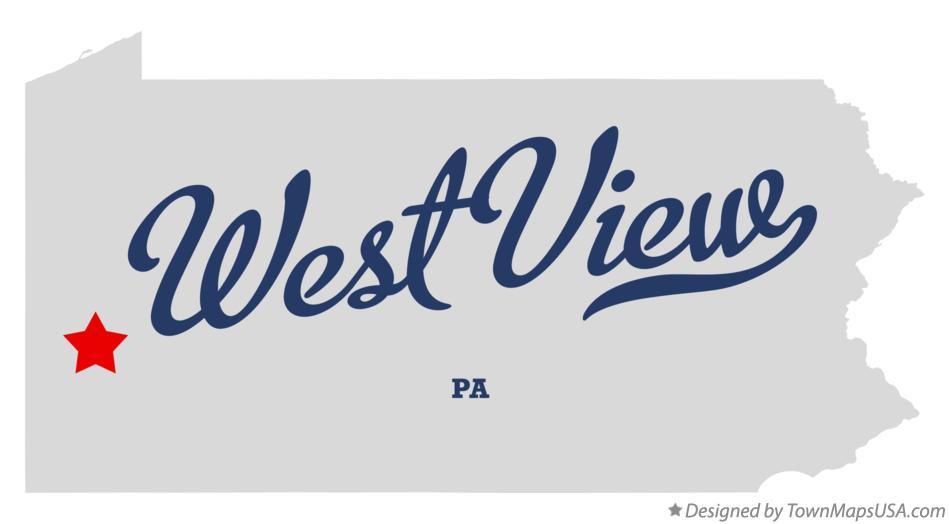 Map of West View Pennsylvania PA