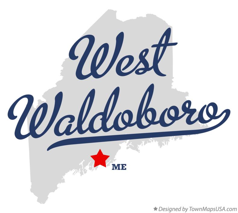 Map of West Waldoboro Maine ME