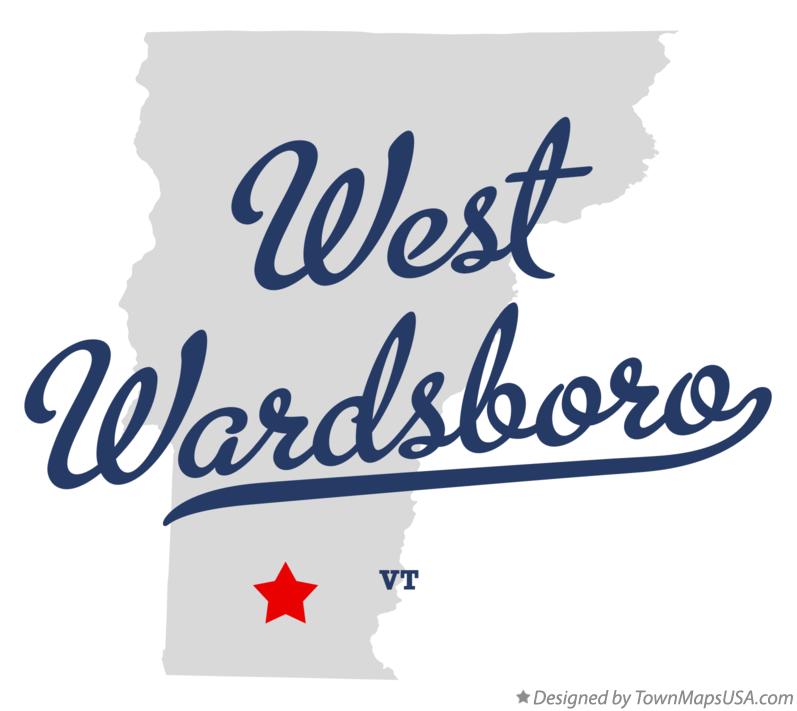 Map of West Wardsboro Vermont VT