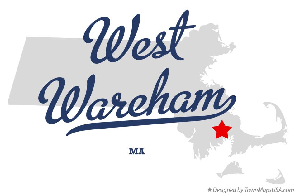 Map of West Wareham Massachusetts MA