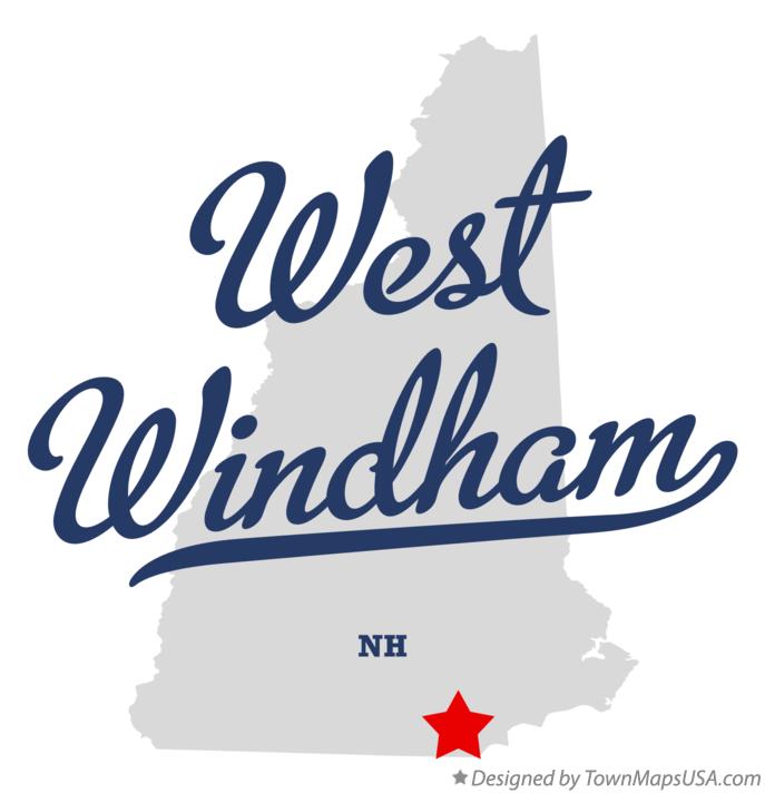Map of West Windham New Hampshire NH