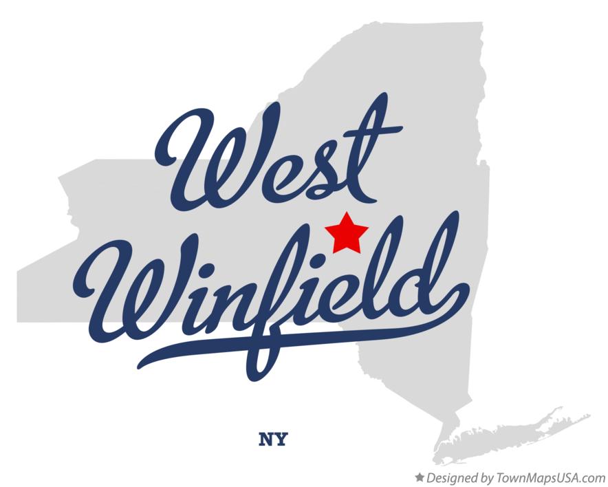 Map of West Winfield New York NY