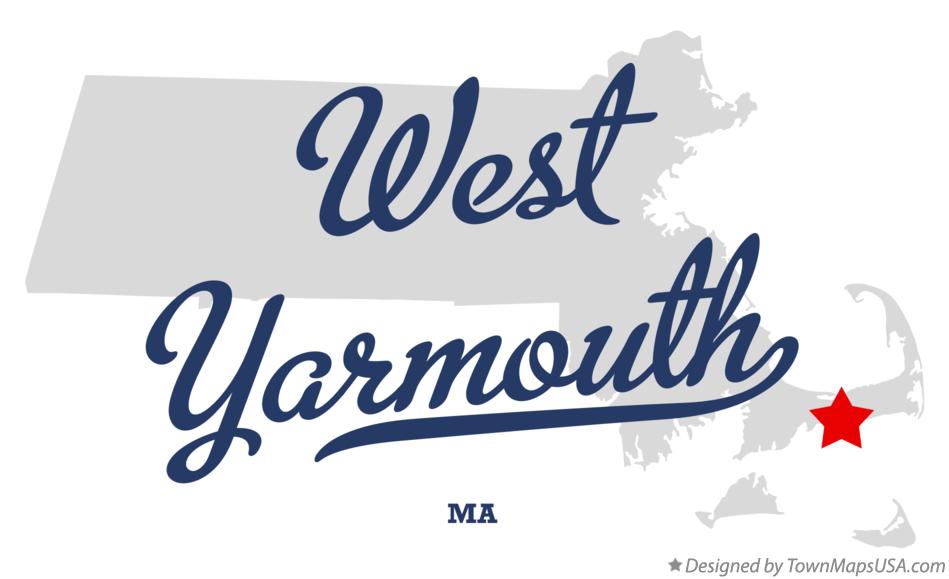 Map of West Yarmouth Massachusetts MA