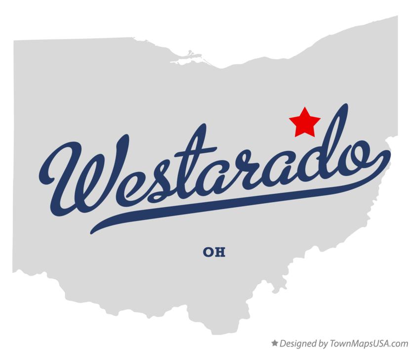 Map of Westarado Ohio OH