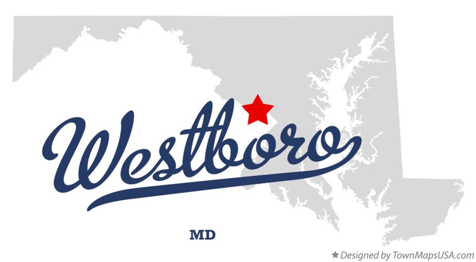 Map of Westboro Maryland MD