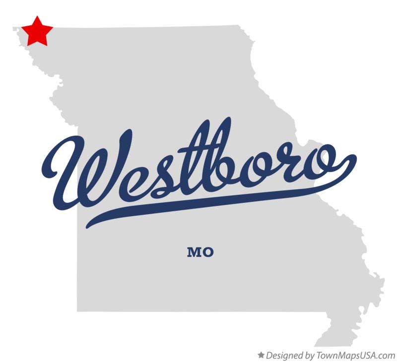 Map of Westboro Missouri MO