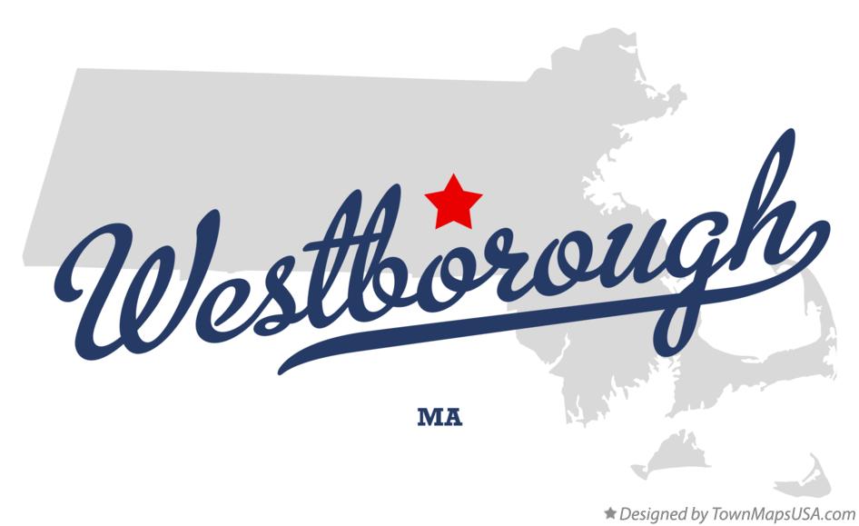 Map of Westborough Massachusetts MA