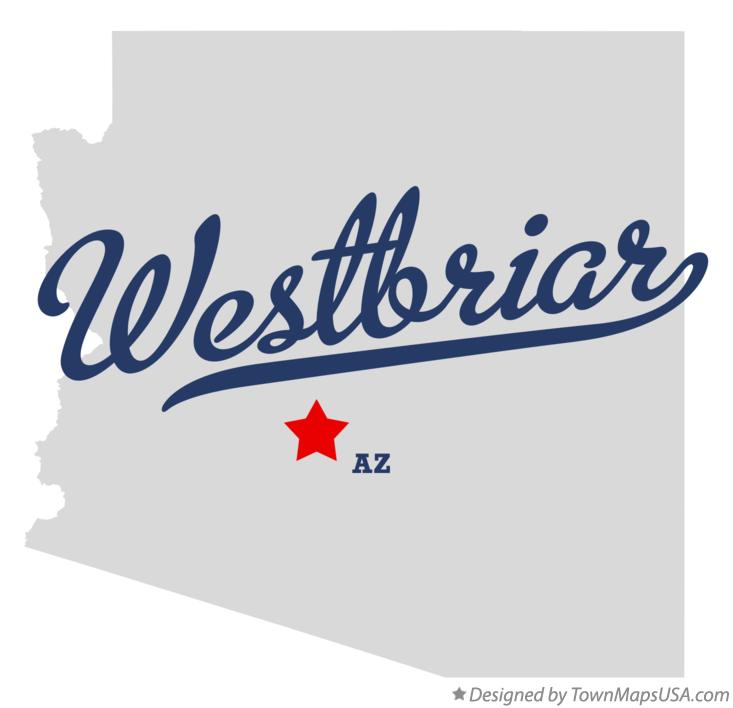 Map of Westbriar Arizona AZ