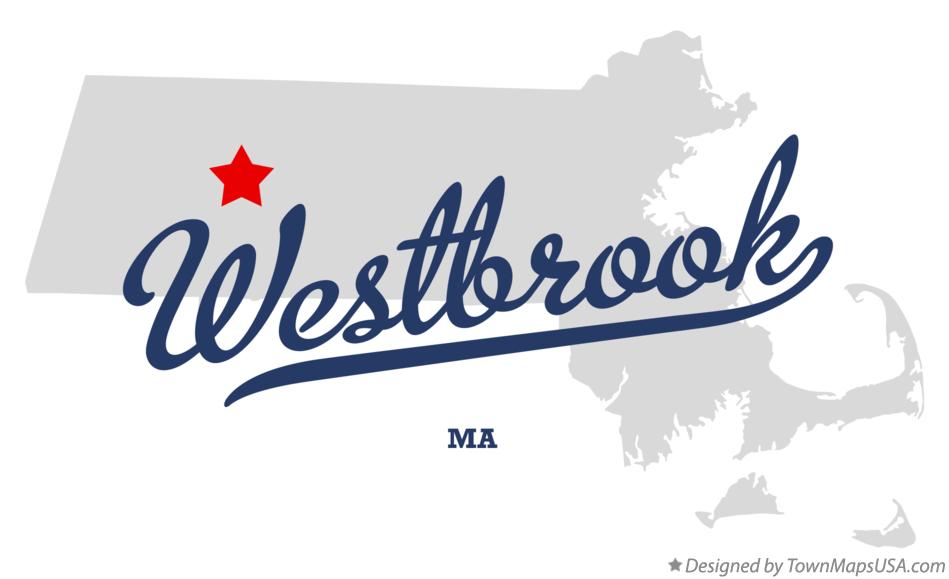 Map of Westbrook Massachusetts MA