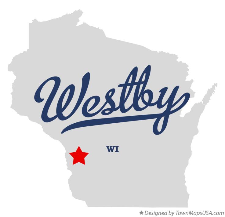 Map of Westby Wisconsin WI