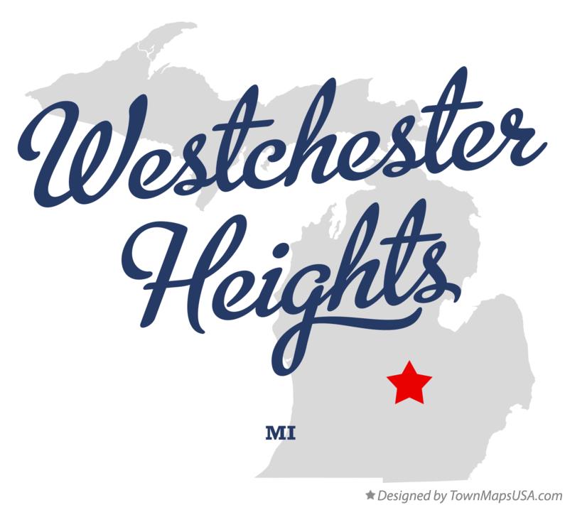 Map of Westchester Heights Michigan MI