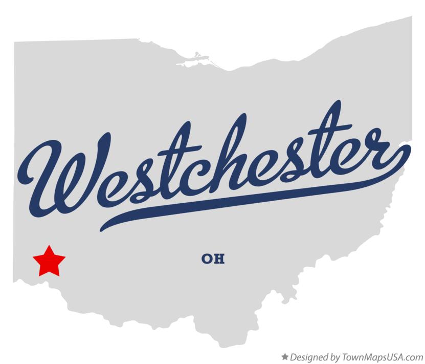Map of Westchester Ohio OH