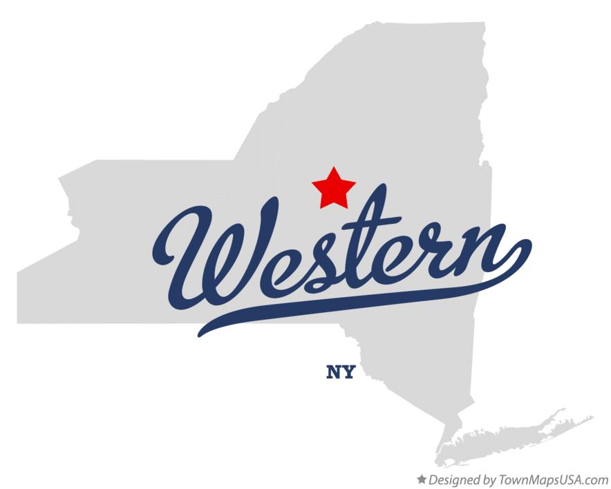 Map of Western New York NY
