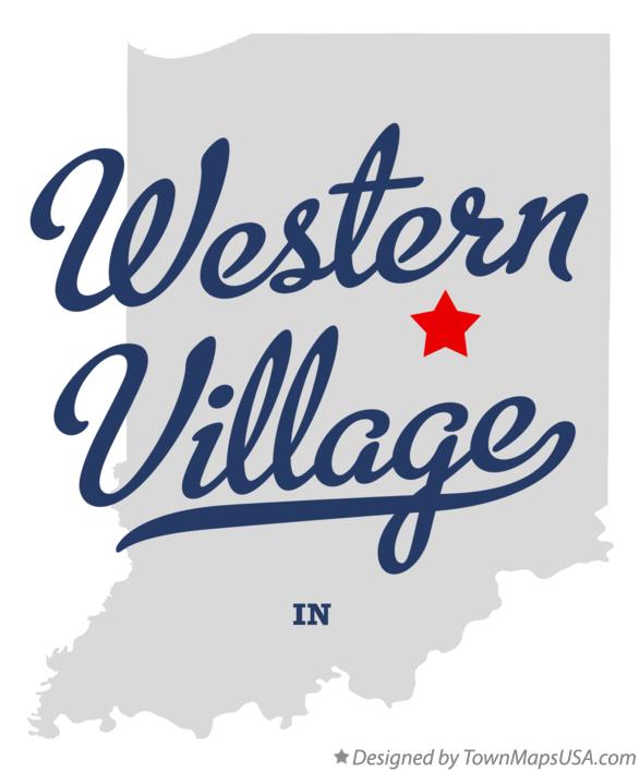 Map of Western Village Indiana IN