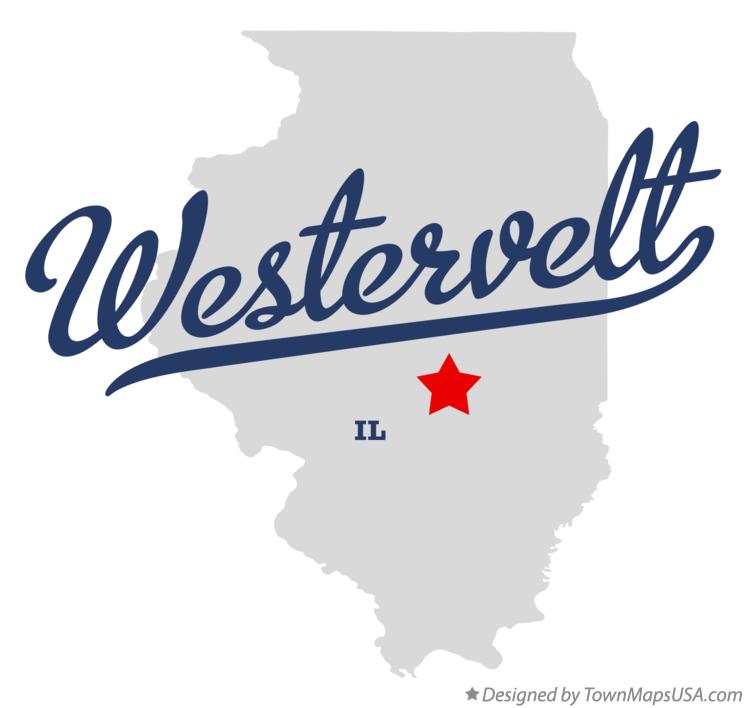 Map of Westervelt Illinois IL