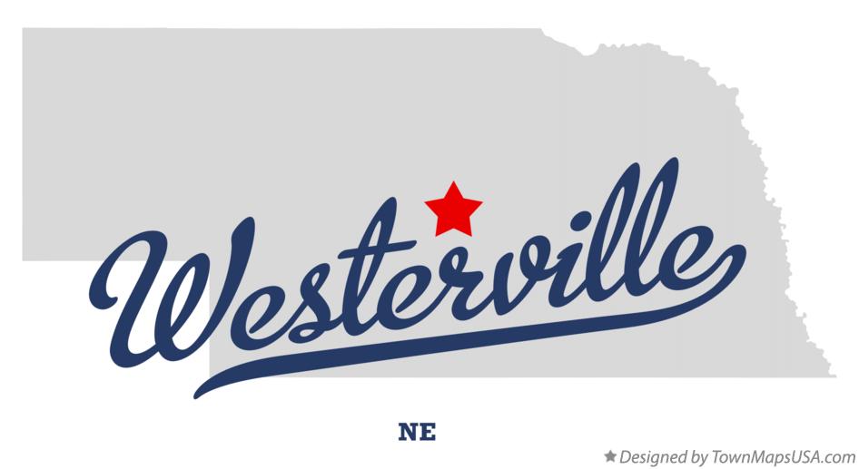 Map of Westerville Nebraska NE