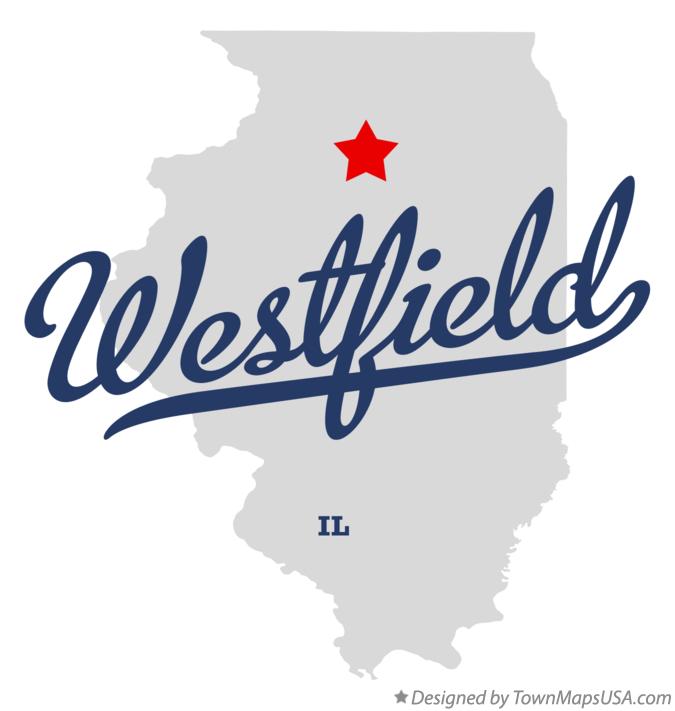 Map of Westfield Illinois IL