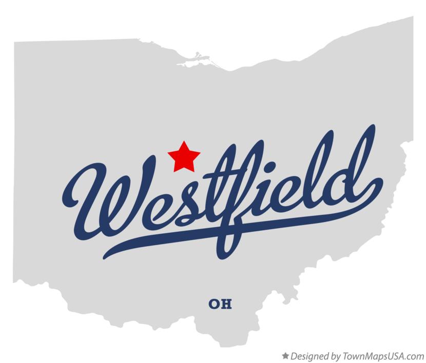 Map of Westfield Ohio OH