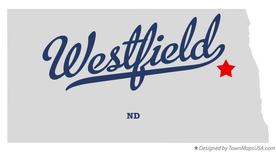 Map of Westfield North Dakota ND