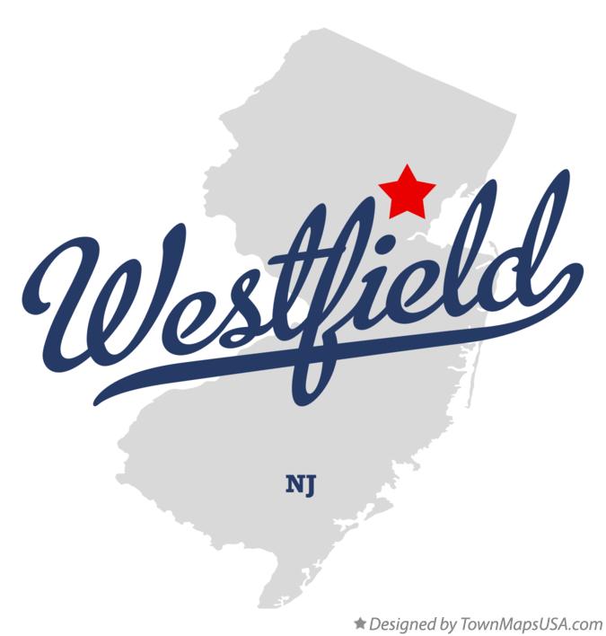 Map of Westfield New Jersey NJ