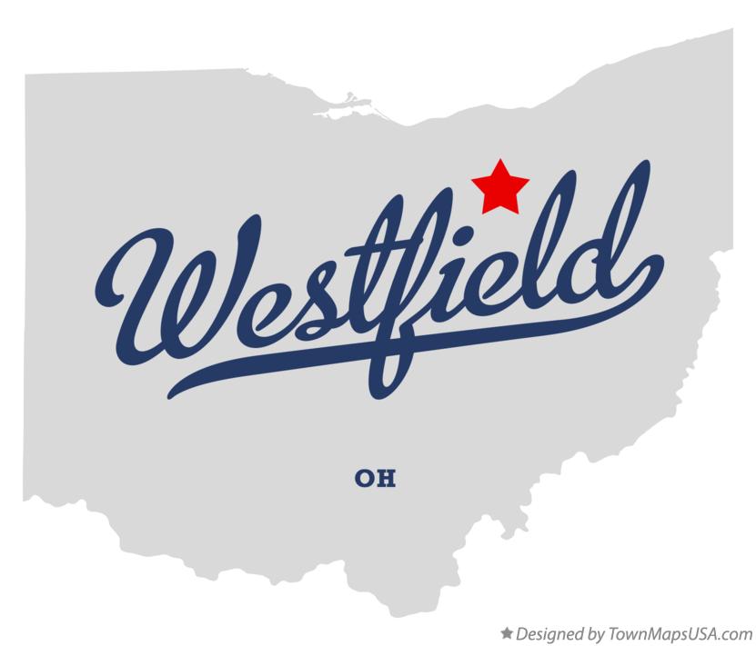 Map of Westfield Ohio OH