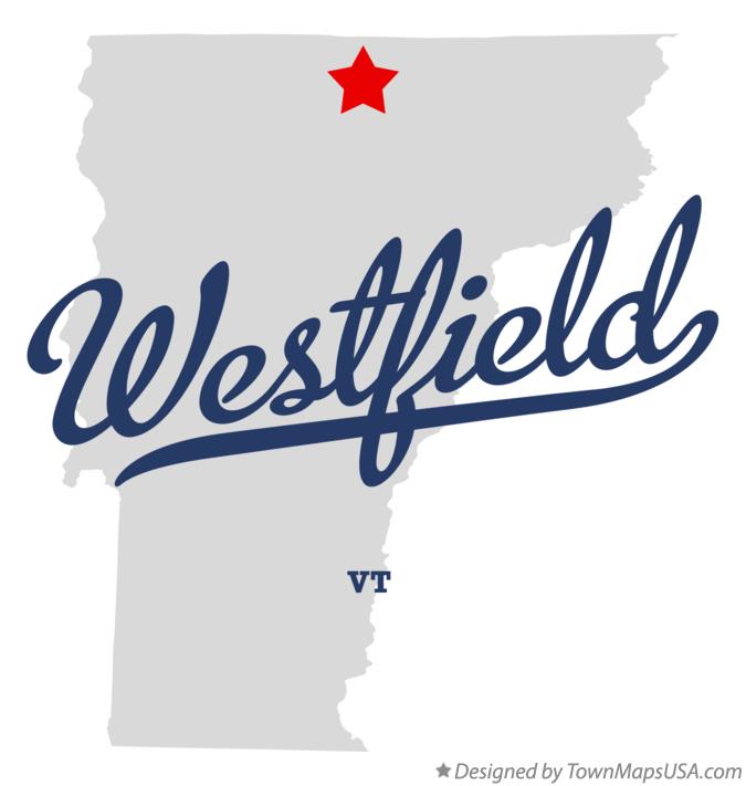 Map of Westfield Vermont VT