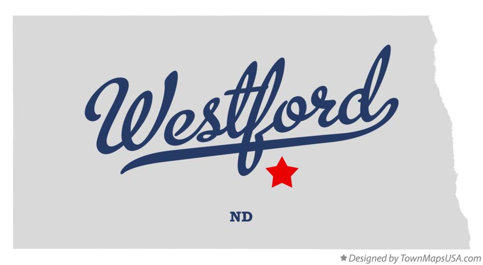 Map of Westford North Dakota ND