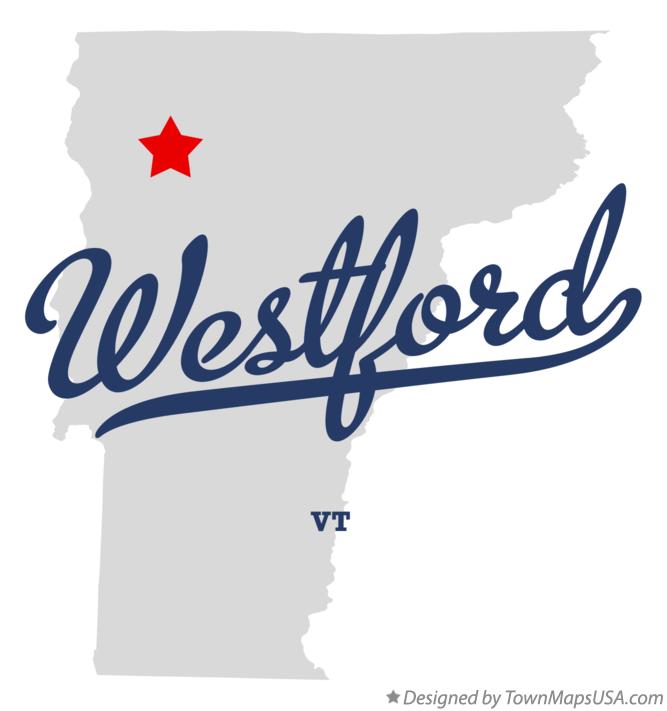 Map of Westford Vermont VT