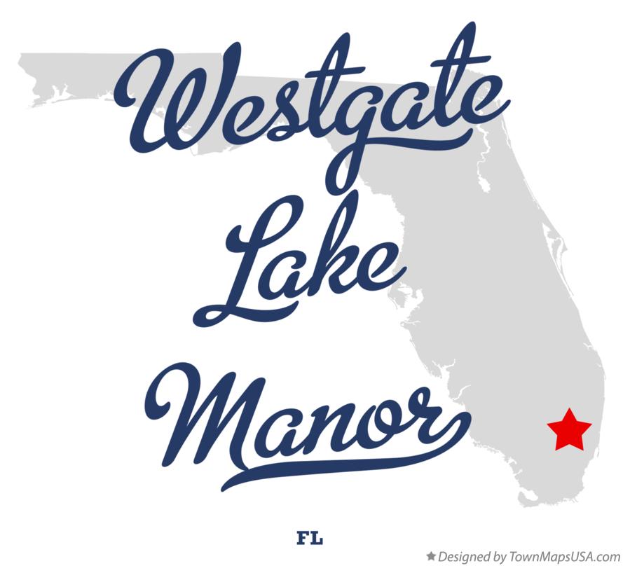 Map of Westgate Lake Manor Florida FL