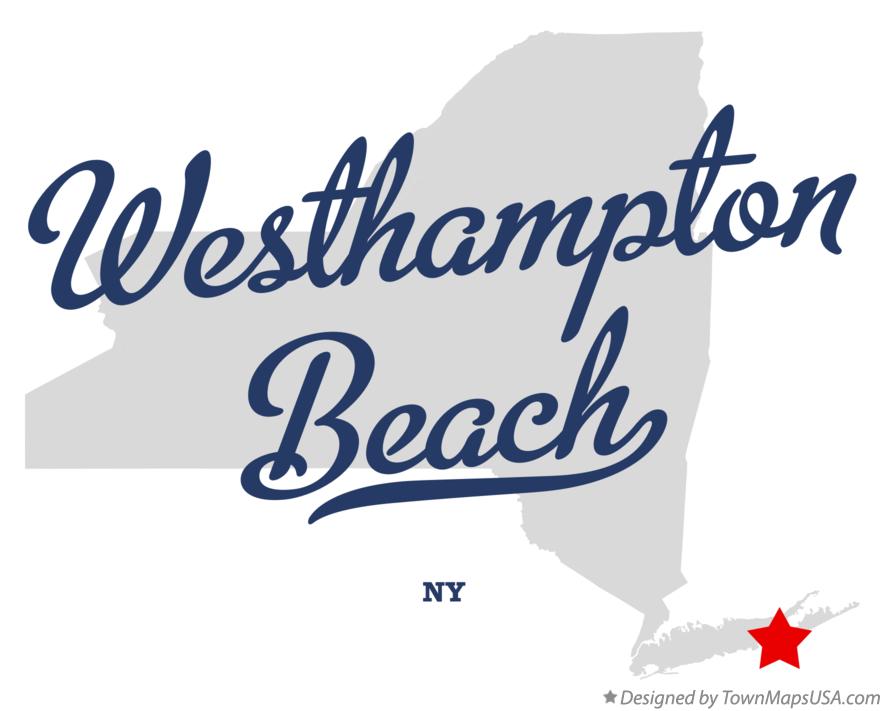 Map of Westhampton Beach New York NY