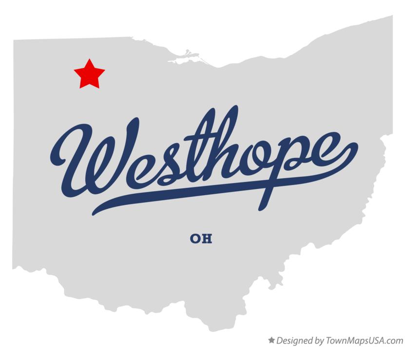 Map of Westhope Ohio OH