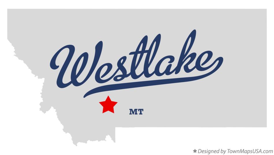 Map of Westlake Montana MT