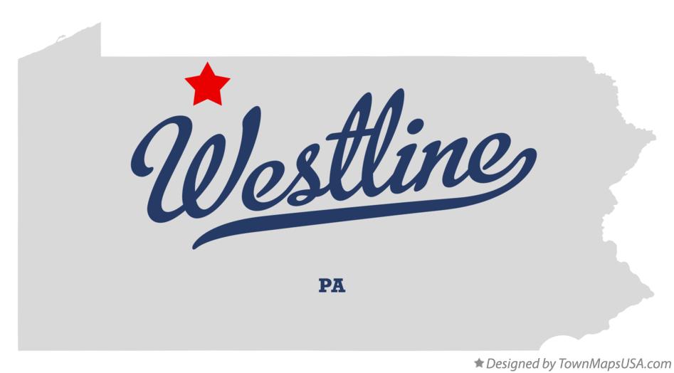 Map of Westline Pennsylvania PA