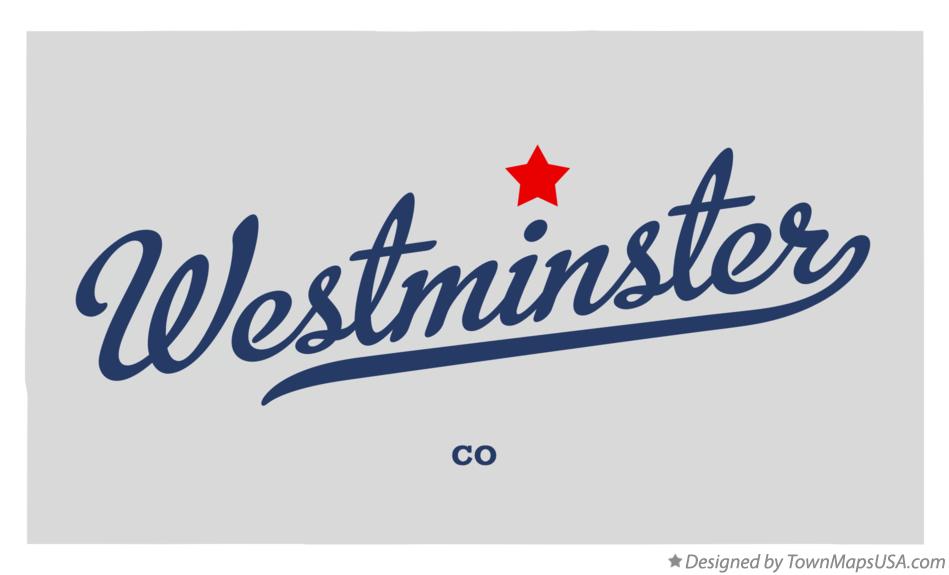 Map of Westminster Colorado CO