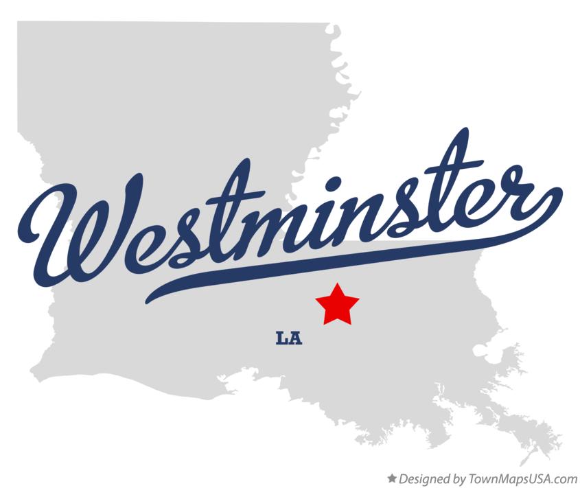 Map of Westminster Louisiana LA