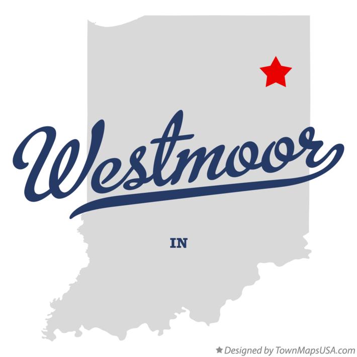 Map of Westmoor Indiana IN