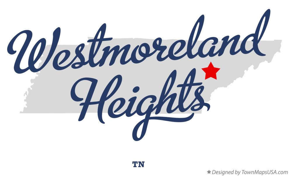 Map of Westmoreland Heights Tennessee TN