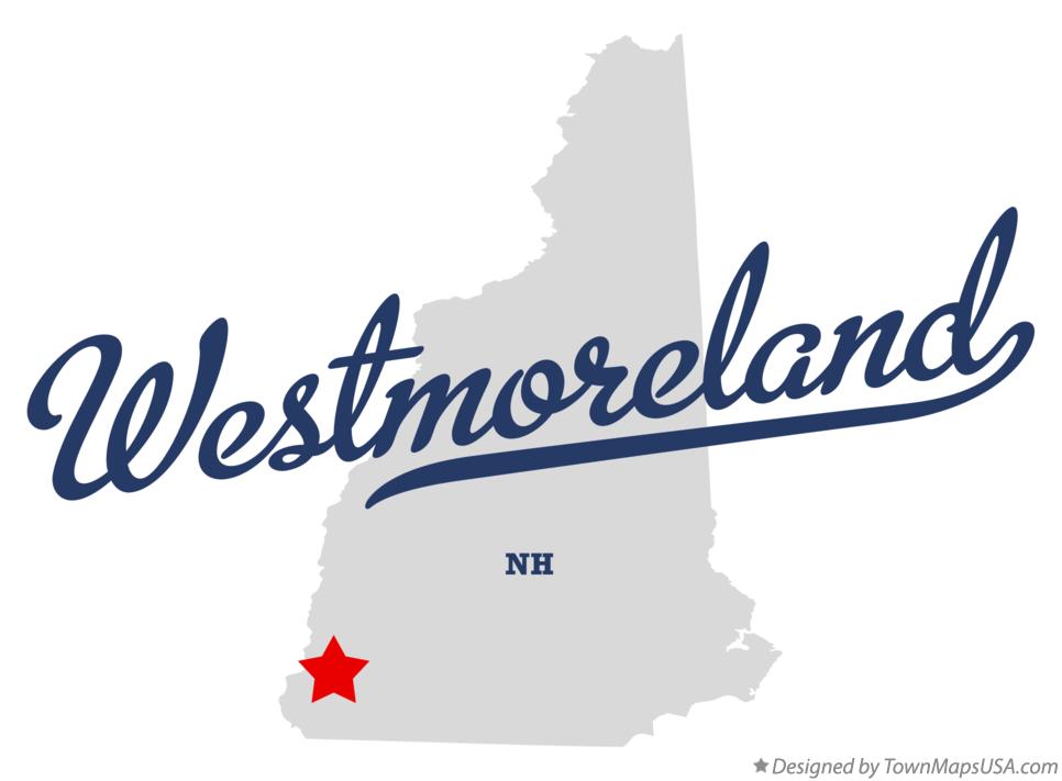Map of Westmoreland New Hampshire NH