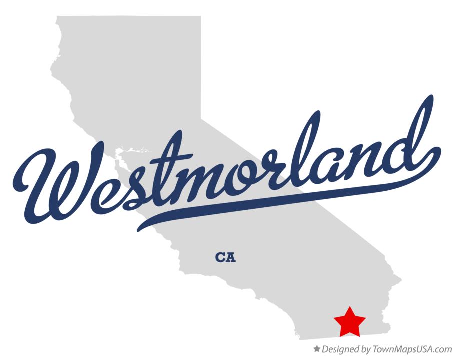 Map of Westmorland California CA
